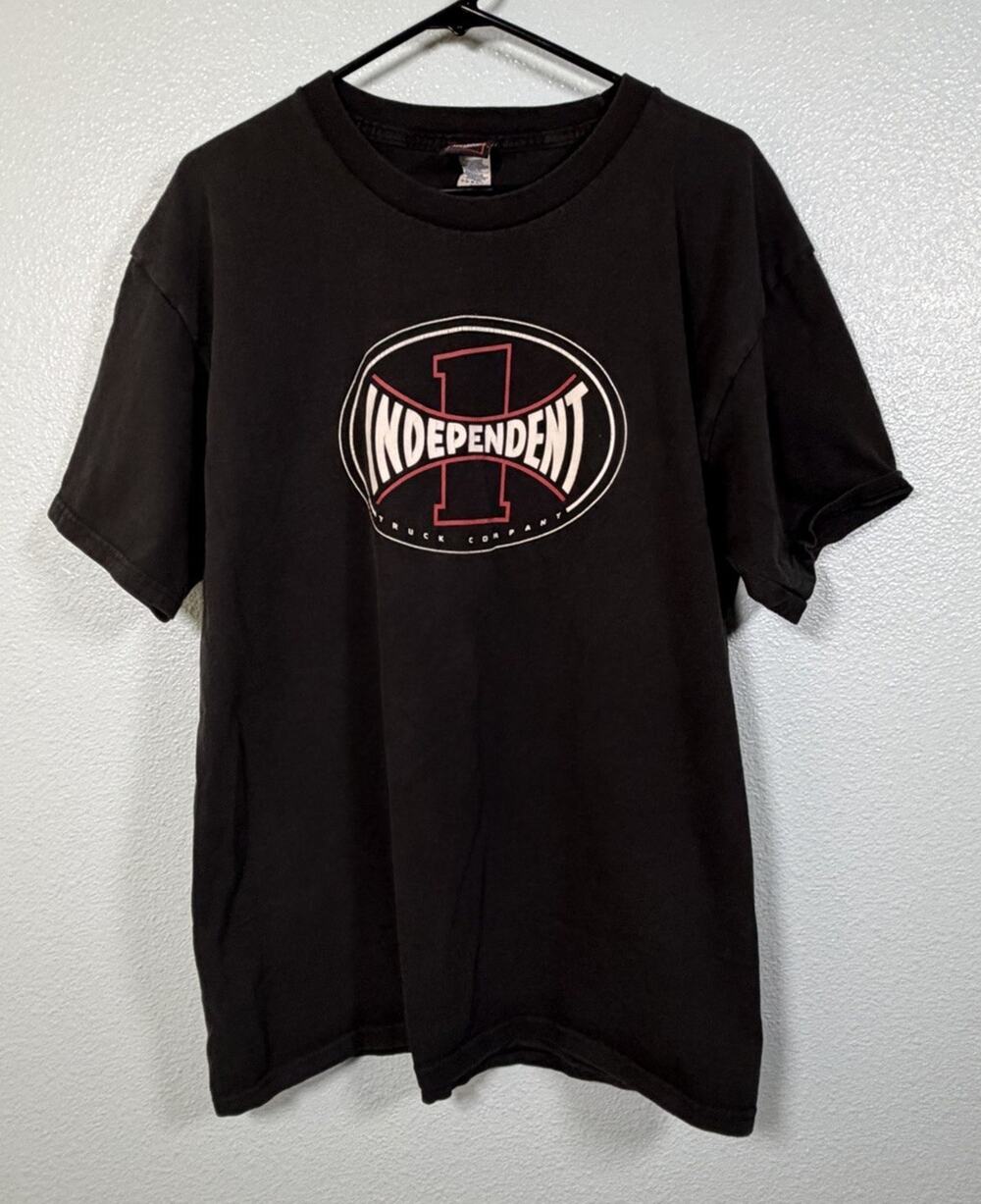 Independent Trucks T-Shirt Men’s XL Black Skateboard Logo Graphic Tee Y2K Skater